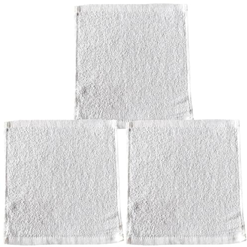 WEKADRIN 3pezzi Asciugamani Bagno Monouso in Cotone Morbidi Piccoli Quadrati Per Hotel Salone Viaggio