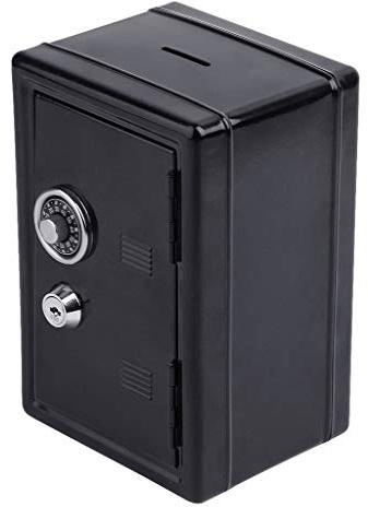 Pjeghbvop New Safe Security Metal Money Bank Deposit Cash Savings Saving Box 2 Keys Coin Bank