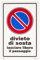 Cartello Divieto di Sosta lasciare libero il passaggio 30CMx20CM Cartello Divieto di Sosta lasciare libero il passaggio 30CMx20CM