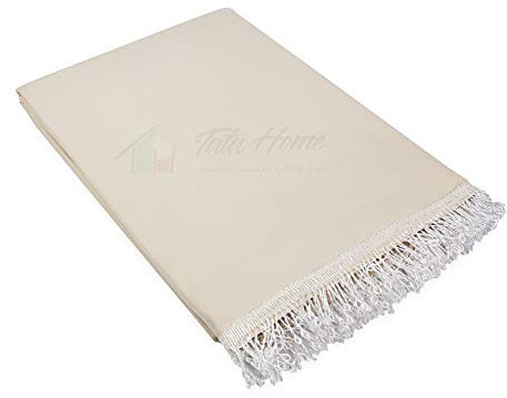 Tenda da Sole da Esterno per Balcone in Tessuto Resistente Misura cm 200x295 in 100% Poliestere con Anelli Dis. 5 BEIGE