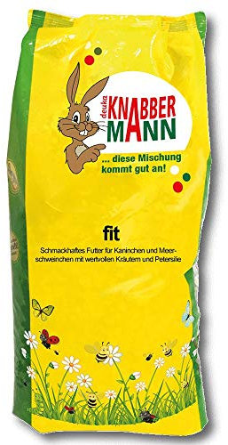 Knabbermann fit | Kräuterreiches Futter für Kaninchen und Nager | 5 kg