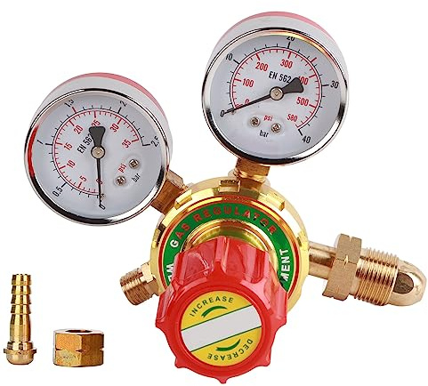 Acetylen 03/60 Gas Druckminderer G5/8 5/8 Für Gasbrenner Schweißschneideset Gasdetektoren und Monitore