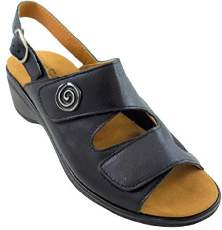 MONI 147 GEL | Sandales thérapeutiques en gel de qualité supérieure | Hallux Valgus | pour soulager les pieds fatigués | avec 2 semelles interchangeables | Extra : 39,90 euros | (noir, numeric_35)