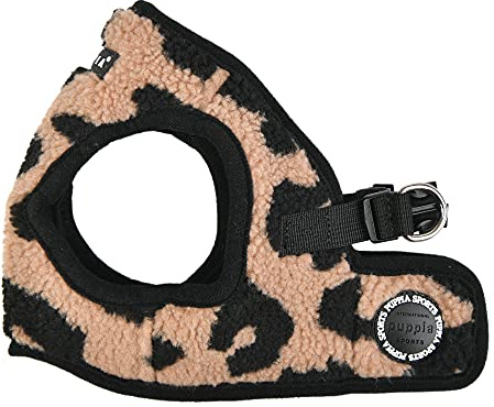 Puppia Brustgeschirr für kleine und mittelgroße Hunde - Serval Harness B - verstellbar und komfortabel, Beige, XL