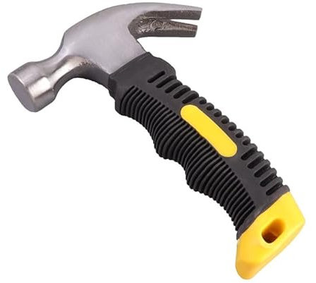 yaoqijie Mini Hammer Nail Claw Hammers Ergonomic Handle Small Portable Home Tool Woodworking Hand Tools lasting (Color : YELLOW)