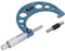 Micrómetro Exterior, Micrómetro de Espesor Herramienta de Medición de Espesor de Alta Precisión de Acero Inoxidable con Llave de 0,01 Mm (50-75 mm)