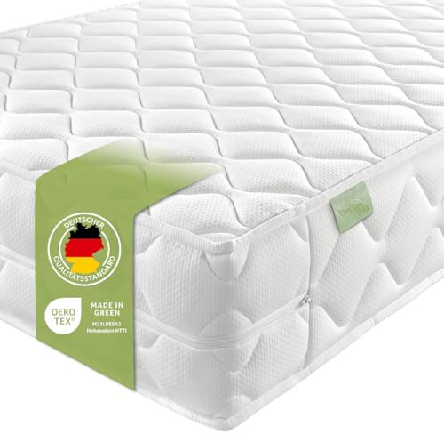 DREAMSTAR Ergo Flex XXL Duo 80x200cm I ergonomische 7-Zonen Kaltschaummatratze I Öko-TEX® | H2 & H3 | Hypoallergen & Antibakteriell | 22 cm hoch 80 x 200 cm