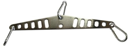 JISADER LAT Pull Down T Bar,Spreader Bar,Double to Single D Handle Cable Row Attachments,for Squat Rack