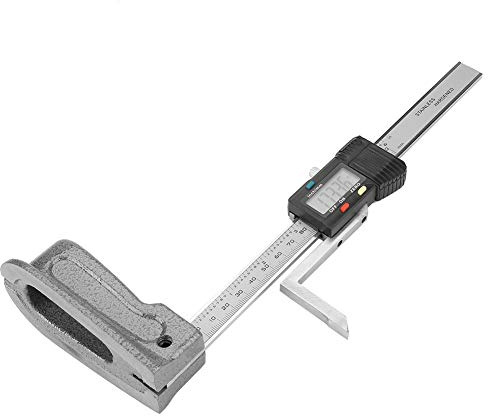 Digital höjdmätare från 0 till 150 mm med bas i rostfritt stål