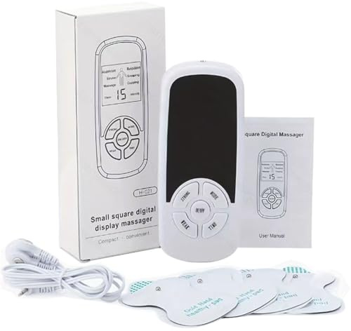 SFSSWSRYDF TENS/EMS Dispositivo 6 modalità 10 livelli di intensità, Elettrostimolatore muscolare ricaricabileper alleviare il dolore di schiena, anca, gamba