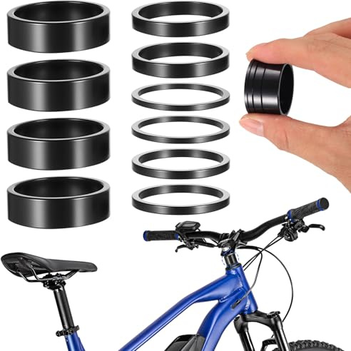 10 per Ahead Spacer 1 1/8 pollici, set di distanziatori per manubrio, set di sterzo per bicicletta, Ahead, spacer 1 1/8 pollici, manubrio per bicicletta, distanziali per bici da corsa, MTB