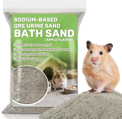 Sukh Arena del desierto para hámster de 14 onzas – Ropa de cama para hámster, arena gruesa para reptiles, jerbo, chinchilla, pollo, pájaro, cobayas, jaula, accesorios, control de olores, oculta cavar