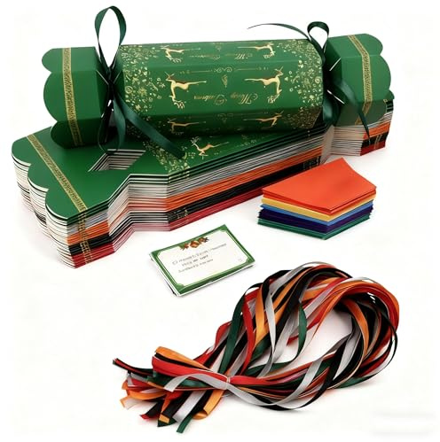 YUEBAOWAN Knallbonbons für Weihnachten, zum Selbermachen, Knallbonbons zum Selbermachen, Knallbonbons für Weihnachten, Party, Süßigkeiten, Papierboxen, 30 Stück