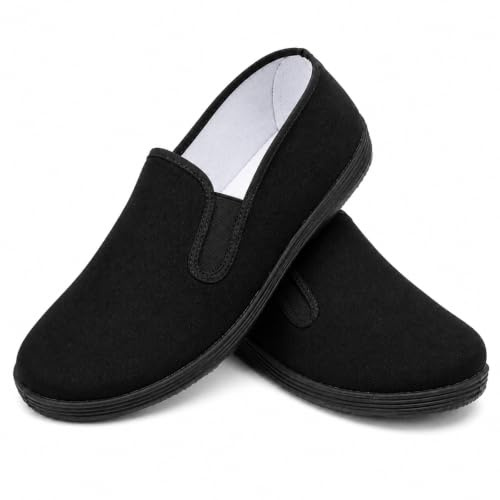 Chaussures en Tissu pour Arts Martiaux, Chaussures Traditionnelles Chinoises de Tai Chi et de Kung Fu, Chaussures en Toile pour Hommes et Femmes