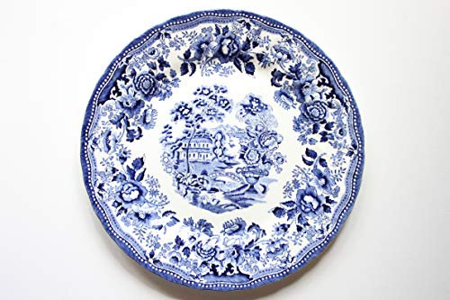 Churchill China Royal Wessex - Piatto da insalata Chelsea blu e bianco, 20 cm