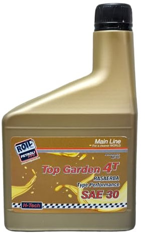 Roil TOP GARDEN SAE 30 4T - NUOVA FORMULA PROTEGGE MAGGIORMENTE DOPO LUNGA INATTIVITA' DEL MOTORE - Olio Motore per RASAERBA - Protezione Antiusura - 1 Flacone da 0,600 ml