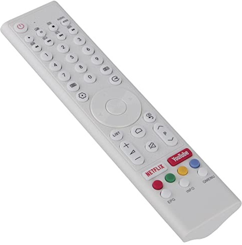 VINABTY Neu Fernbedienung ersetzt für CHIQ TV Remote Control -Weiß