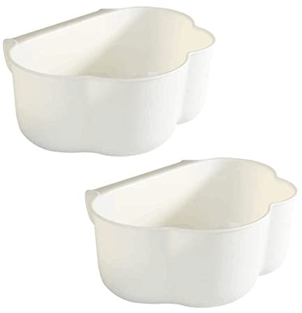 2 Pièces Poubelles de Cuisine, Bac à Ordures Suspendu pour Porte de Placard, Poubelle de Cuisine Fixée au Mur, Poubelle de Collecte des ordures Coupelle Collecte Déchets Cuisine,Poubelle Collecteur