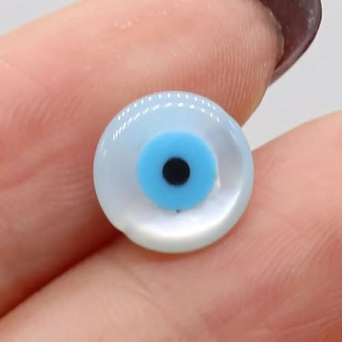 Stück natürliche Perlmutt-Muschelperlen zur Herstellung von DIY-Schmuck, Halsketten, Armbändern, Ohrringen, Zubehör, 4–12 mm, weiß, 12 mm