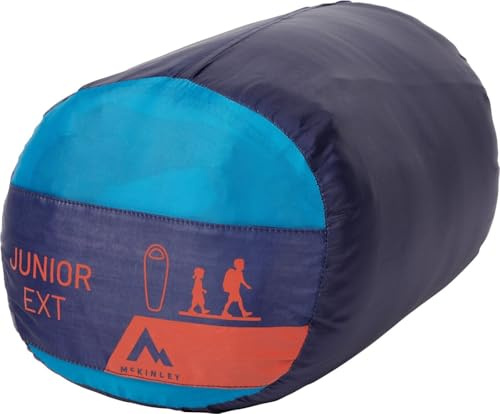 McKinley Ext II Sacs de Couchage pour Enfants Blue/Navy Dark/Red 125L