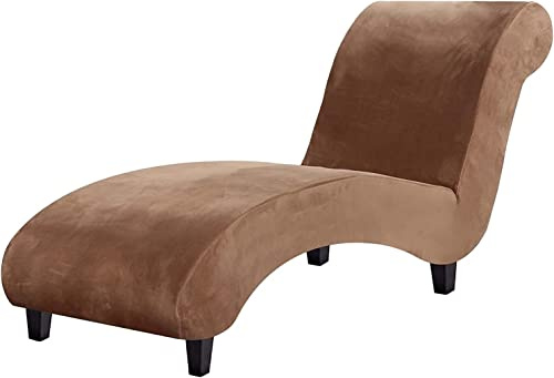 Generisch Samt Chaise Luxus Chaise Bezug Für Chaiselongue Chaise Lounge Cover Liegesessel Stuhlbezug Elastische Relaxliege Deluxe Stuhlbezüge