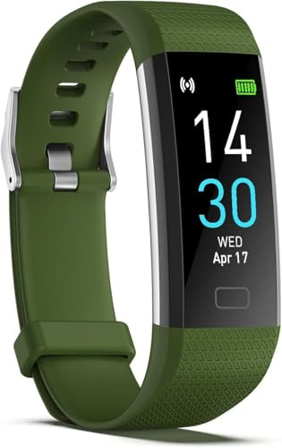 Pulsera de Actividad y Reloj Inteligente 0.96'' Pantalla Táctil, Pulsera Fitness para Mujer con Podómetro, Monitor de Sueño y Ritmo Cardíaco, Smartband Ligero, Carga USB Directa y Resistencia al Agua