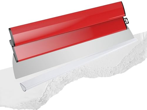 Flächenspachtel 60cm Spachtel Werkzeug - Z Spachtel, Edelstahlklinge Flächenspachtel Set Profi Edelstahl Glättspachtel Trockenbau Federspachtel Set für Wand Dekoration Bau Werkzeug