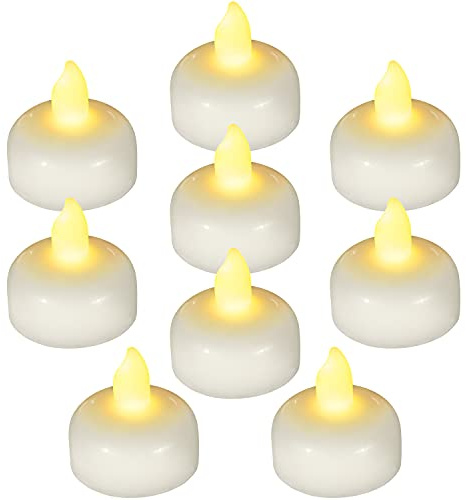 Yakpo 24 Pack Outdoor Flameless Waterproof LED Floating Tea Lights