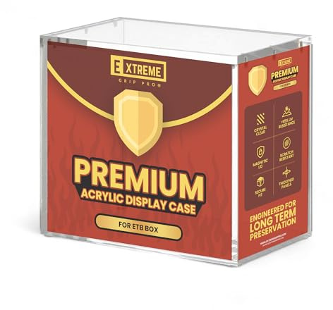Acrylic Display Case for Elite Trainer Box – Premium Protector for Pokémon ETB, Clear Rigid Storage Box for Pokémon Collectors (2 Pack)