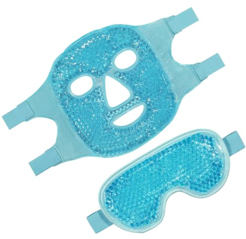 Masque Oculaire Rafraîchissant Réutilisable 1 Set en Gel Pvc | Masques de Refroidissement pour Yeux, Soulage le Gonflement, Usage Maison et Salon de Beauté