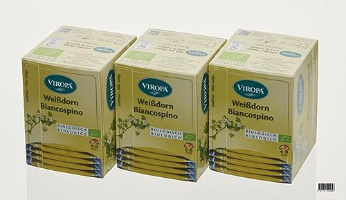 VIROPA Weissdorn Bio Tee 3er Pack à 15 Teebeuteln À 1,9 g