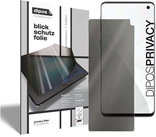 dipos Blickschutzfolie für Samsung Galaxy S10 | Displayschutz matt mit 4-Wege Sichtschutz-Effekt, Privacy Filter, passt perfekt, kratzfest, blasenfrei, selbstklebend