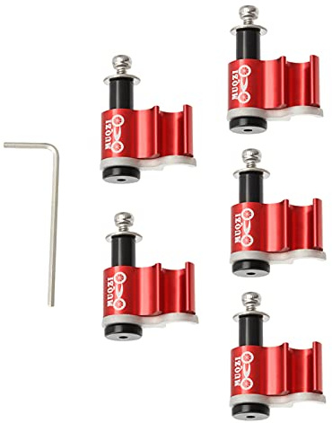 5pcs Aluminum Alloy Bike Cable Clips Brake Cable Housing Clip Bicycle Cable Hose Guide Clamps for Brake Derailleur Cables