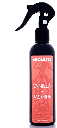 AROMISTA Vanilla Jasmine parfym rumsspray 200 ml doftspray bil doft textilfräschare rumsdoft luftrenare