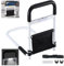 Aolawco Aufstehhilfe Bett, Aufstehhilfe Bett verstellbar mit LED-Sensorlicht, Bet Einstiegshilfe mit Tasche, Höhenverstellbarer Haltegriff Haltegriffe für Senioren, für ältere Menschen, Erwachsene
