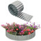 JonesHouseDeco Rollo de Metal Galvanizado de 6 m, Borde de Plantas de Jardín, Ancho Ondulado, Alto 16 cm, Resistente para Parterres, Césped, Camino K653C01
