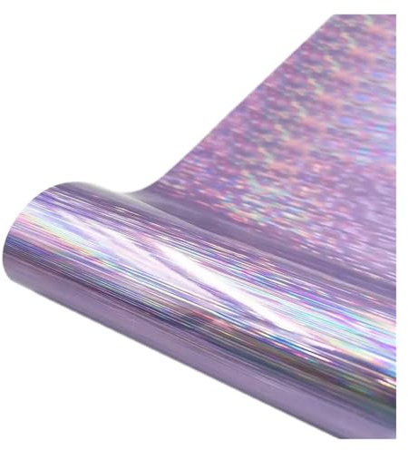 HXPKKX KANGYEBAIHUODIAN Selbstklebende Vinyl-Bastelfolie mit holografischem Glitzer, 6, for Tassen, Keramik, Fenster, Wanddekoration, Aufkleber, for Zuschneiden(Purple,12in x 19in(30x50cm