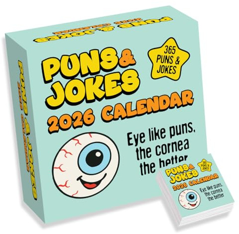 Daily Pun & Joke Desk Calendar 2026 – Funny Tear-Off Calendar