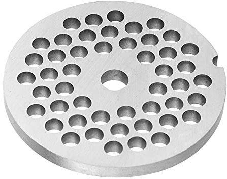 Hyuduo Stainless Steel Meat Grinder Plate #8, Discs for Kitchen Aid Mixer and Sausage Maker (5mm Holes)