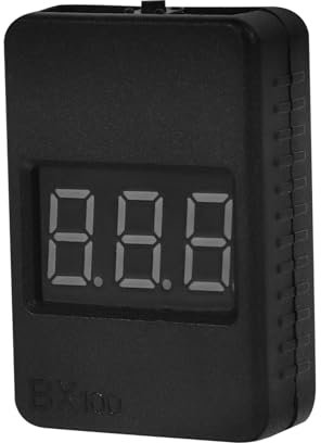 TINEASUR Batteriekapazitätsmonitor Batterie Testgerät Digital Lipo Batteriekapazitätstester Mit Lcd-hintergrundbeleuchtung Tragbar Batterieprüfgerät