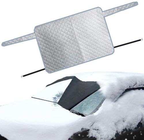Dreuhuing Heckscheibenabdeckung, Auto Heckscheibe Schneeabdeckung, Magnetische Autoabdeckung mit 5 Magnet, Winter Auto Windschutzscheibenabdeckungen, Auto Eisschutz Frostschutz Winddichte Abdeckung
