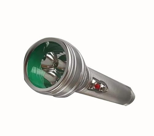 Linterna vintage FT3DE10, portátil de tres secciones, sin pilas, luz brillante for exteriores de estilo antiguo.