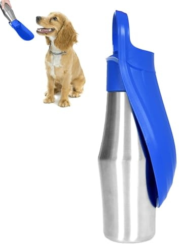 Botella de agua para perros de 750 ml - Dispensador de agua de mascotas, buen contenedor de rendimiento de sellado | Las mascotas suministran vasas de agua para perros para cachorros caminando caminan