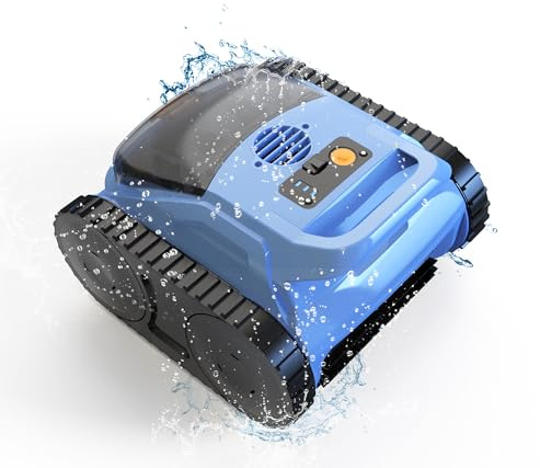 (2026 Upgrade) Pool Vacuum for Inground Pools, Robotic Pool Cleaner, Wall Climbing Pool Cleaner, Cleans Pool Floors, Drain & Walls & Waterline, Cleaning Up to 2100 Sq.ft, 180 Min