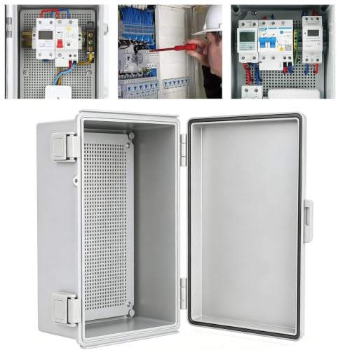 NEWFUN Cuadro Electrico, Armario Electrico IP66, Armario de Distribución Exterior con Accesorios de Montaje en Pared (300 * 200 * 160)