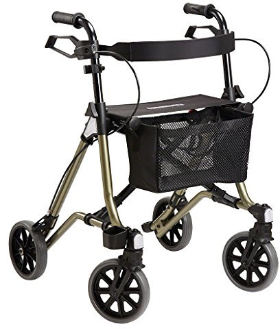 Dietz Taima M-GT Leichtgewichtrollator aus Aluminium mit Rückengurt und Tasche und nur 5,8 kg Eigengewicht