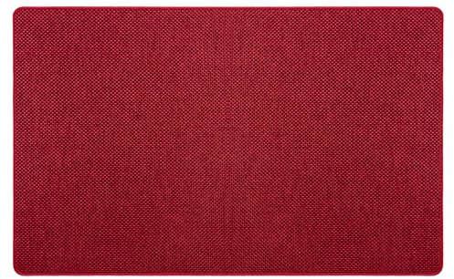 Tappeto INTRECCIO - Tappeto multiuso in tessuto con fondo antiscivolo per ingresso, cucina, camera e bagno - Lavabile in lavatrice - 50x180 cm