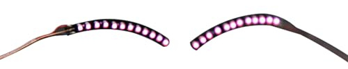 LED-Wimpern, Leuchtende Falsche Wimpern, Heller Glänzender Eyeliner, Bezauberndes Augenlidband für Party, Bars, Nachtclubs, Halloween (PINK)