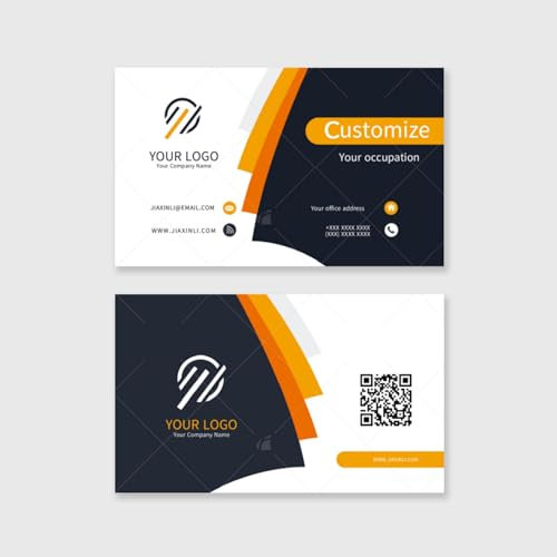 Visitenkarten Erstellen, Visitenkarten drucken, Visitenkarten Selbst Gestalten Mit Eigenem Logo/Foto/Text, selbst gestalten für Business, Unternehmen, Startup & privat, Personalisierte Small Business