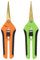 Garden Pruning Scissors (2pcs), Professional Pruning Shears, Stainless Gardening Trimming Scissors, for Easy Pruning Garden Tree Pot Plant Flowers, Green + Orange